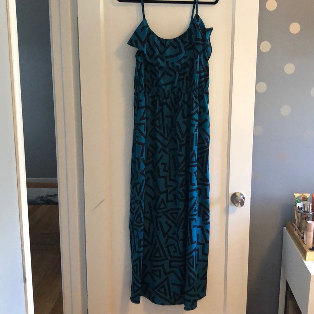 Geo Print Maxi Dress